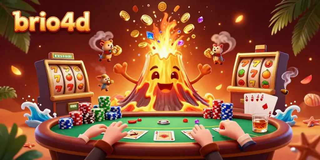 Experience unforgettable wins with brio4d through vivid slot reels and treasures from a golden volcano.