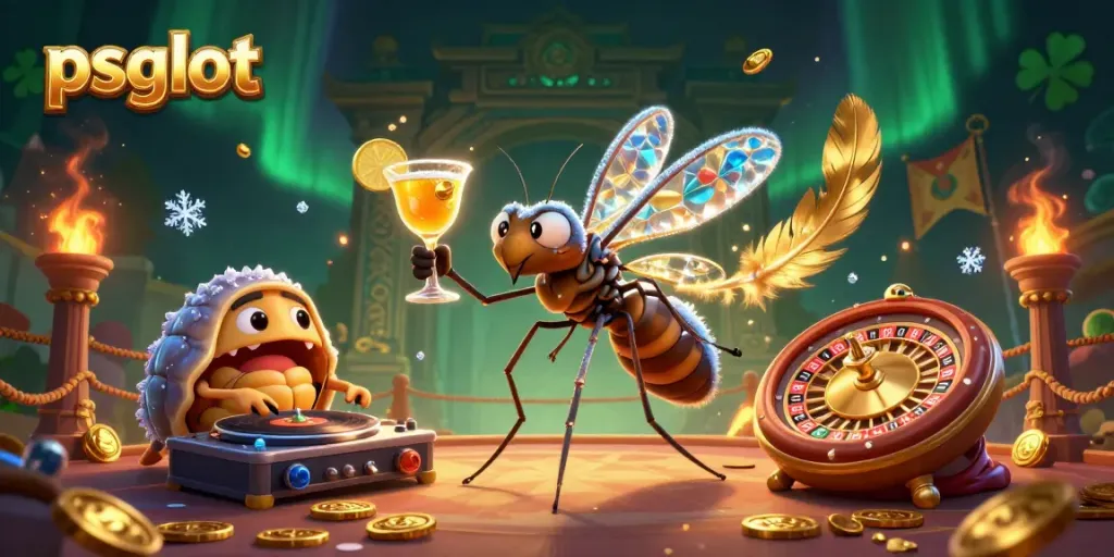 Experience thrilling gameplay with psgslot's golden cocktails and dynamic casino characters.