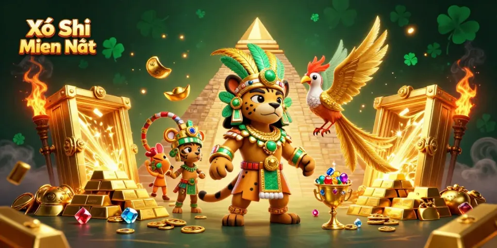 Engage with the thrilling Xổ Số Miền Bắc lottery experience featuring beautiful golden treasures.