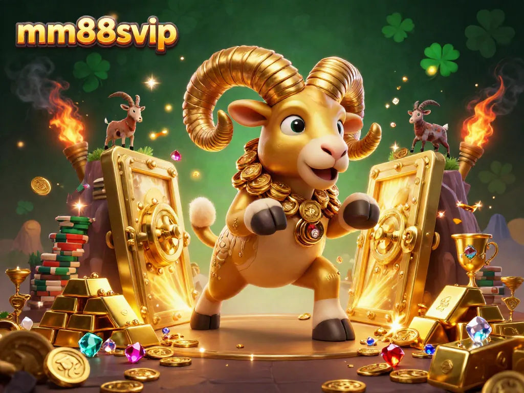 Experience the riches of mm88svip with golden treasures and dramatic casino elements.