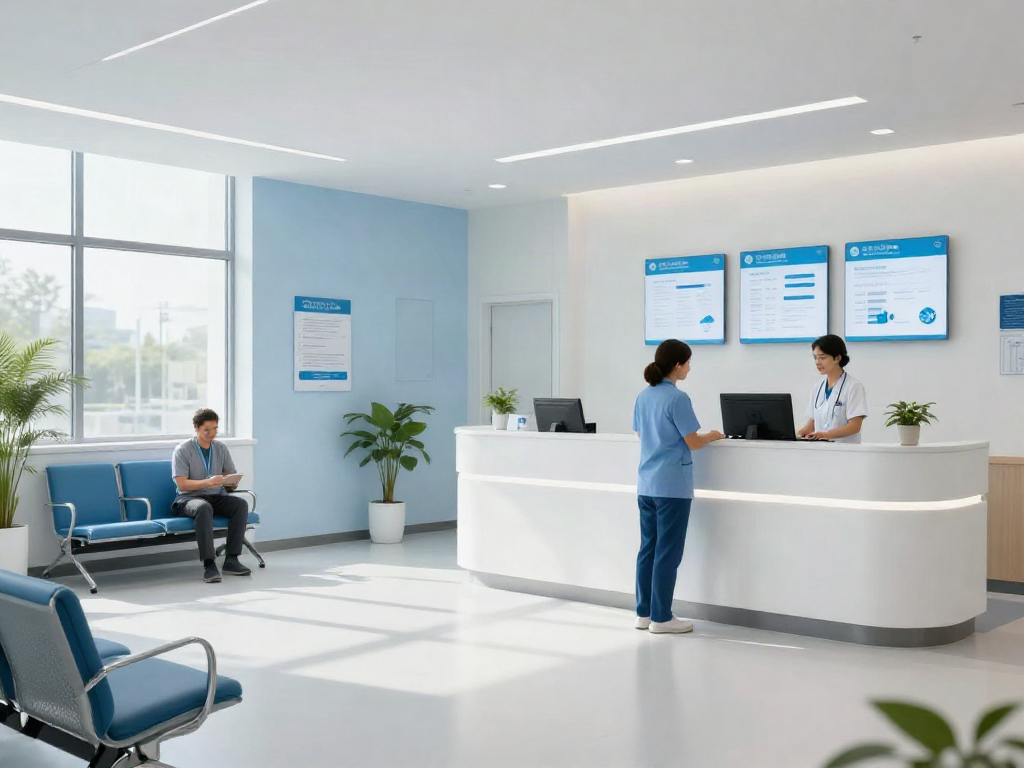 PeRx peptides consultation in a modern healthcare clinic, showcasing patient care and medical services.
