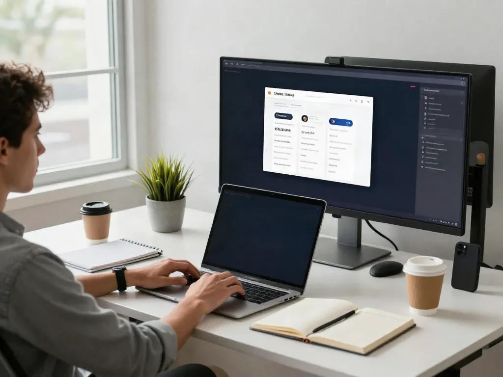 Engaging office scene highlighting the importance of 사이트모음 for efficient link management.